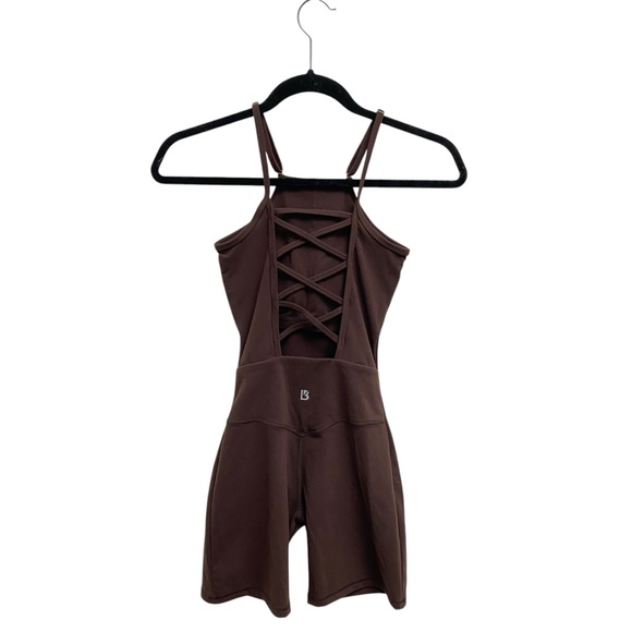 Buffbunny Ivy Bodysuit 6” Journey Dark Brown With Lattice Back - Picture 5 of 13